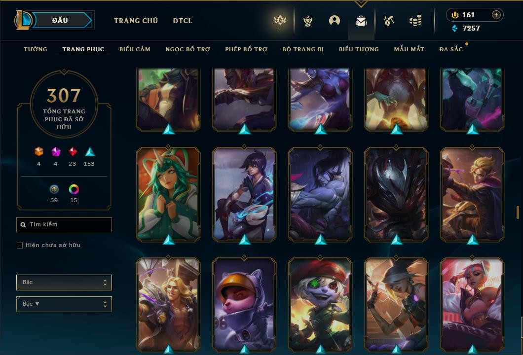 Acc Liên Minh Huyền Thoại/Đấu Trường Chân lý mã số 6422