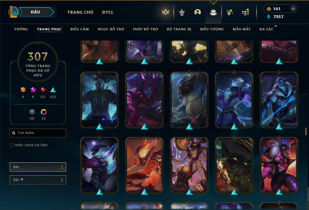 Acc Liên Minh Huyền Thoại/Đấu Trường Chân lý mã số 6422