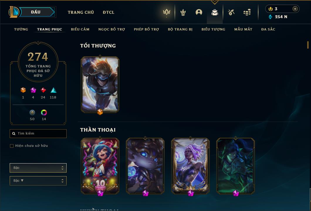 Acc Liên Minh Huyền Thoại/Đấu Trường Chân lý mã số 6424