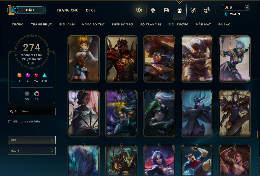 Acc Liên Minh Huyền Thoại/Đấu Trường Chân lý mã số 6424