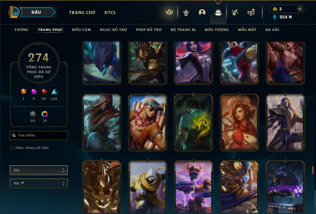 Acc Liên Minh Huyền Thoại/Đấu Trường Chân lý mã số 6424