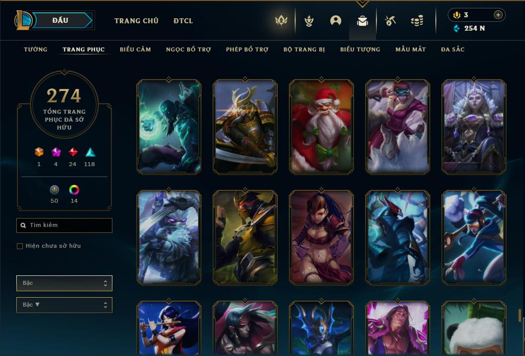 Acc Liên Minh Huyền Thoại/Đấu Trường Chân lý mã số 6424