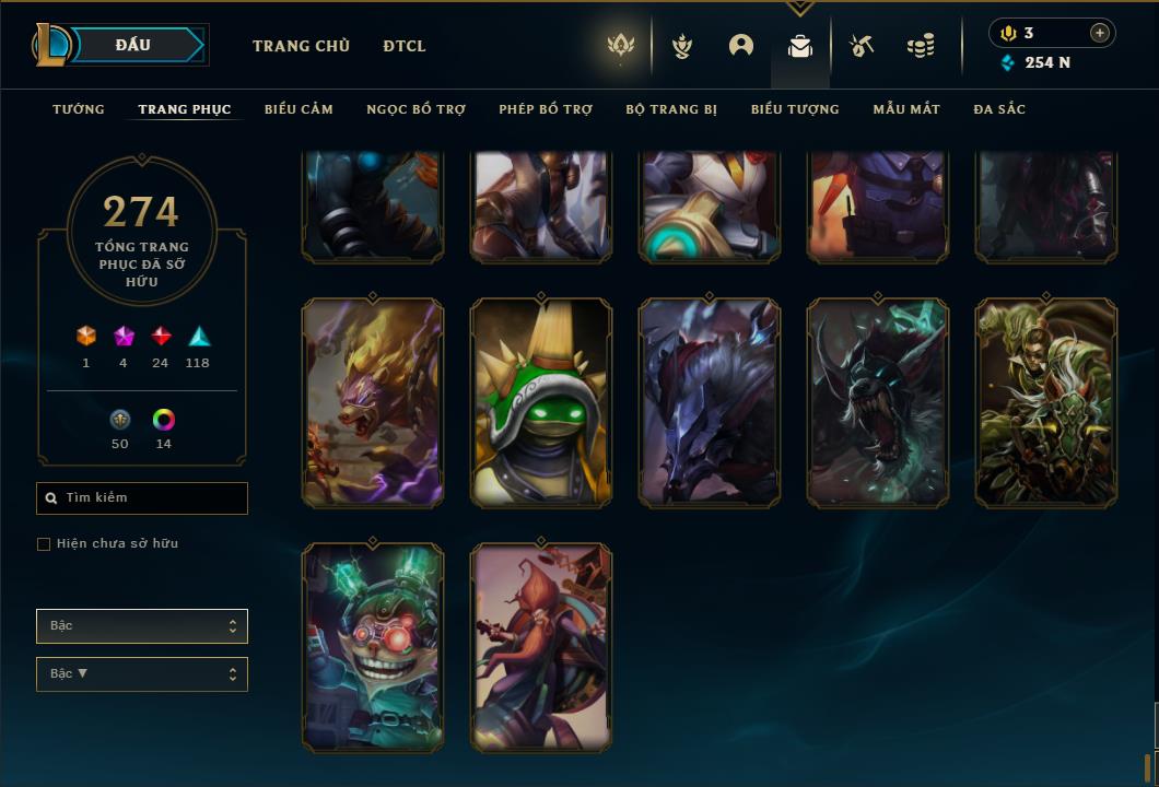 Acc Liên Minh Huyền Thoại/Đấu Trường Chân lý mã số 6424