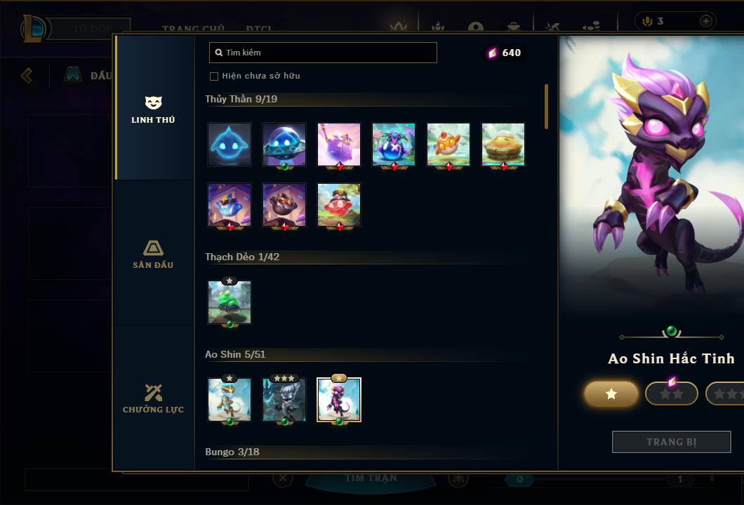 Acc Liên Minh Huyền Thoại/Đấu Trường Chân lý mã số 6424