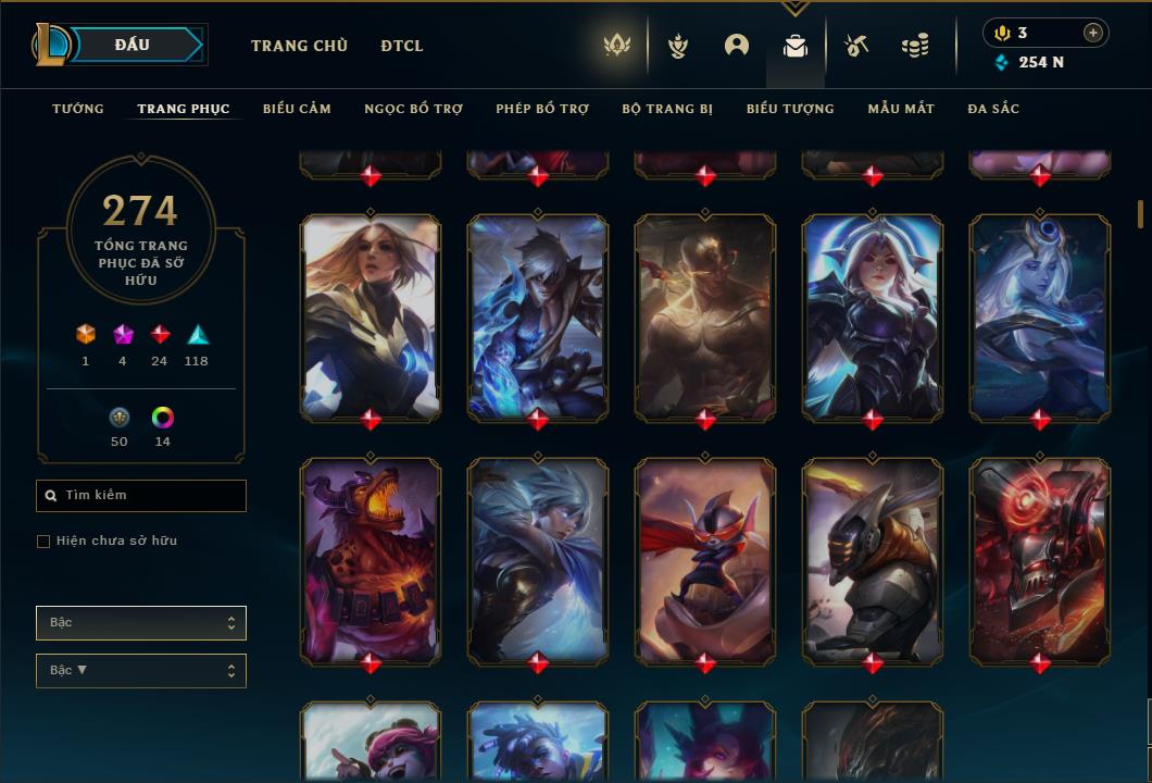 Acc Liên Minh Huyền Thoại/Đấu Trường Chân lý mã số 6424