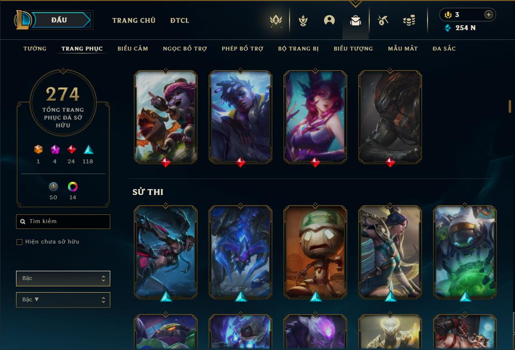 Acc Liên Minh Huyền Thoại/Đấu Trường Chân lý mã số 6424