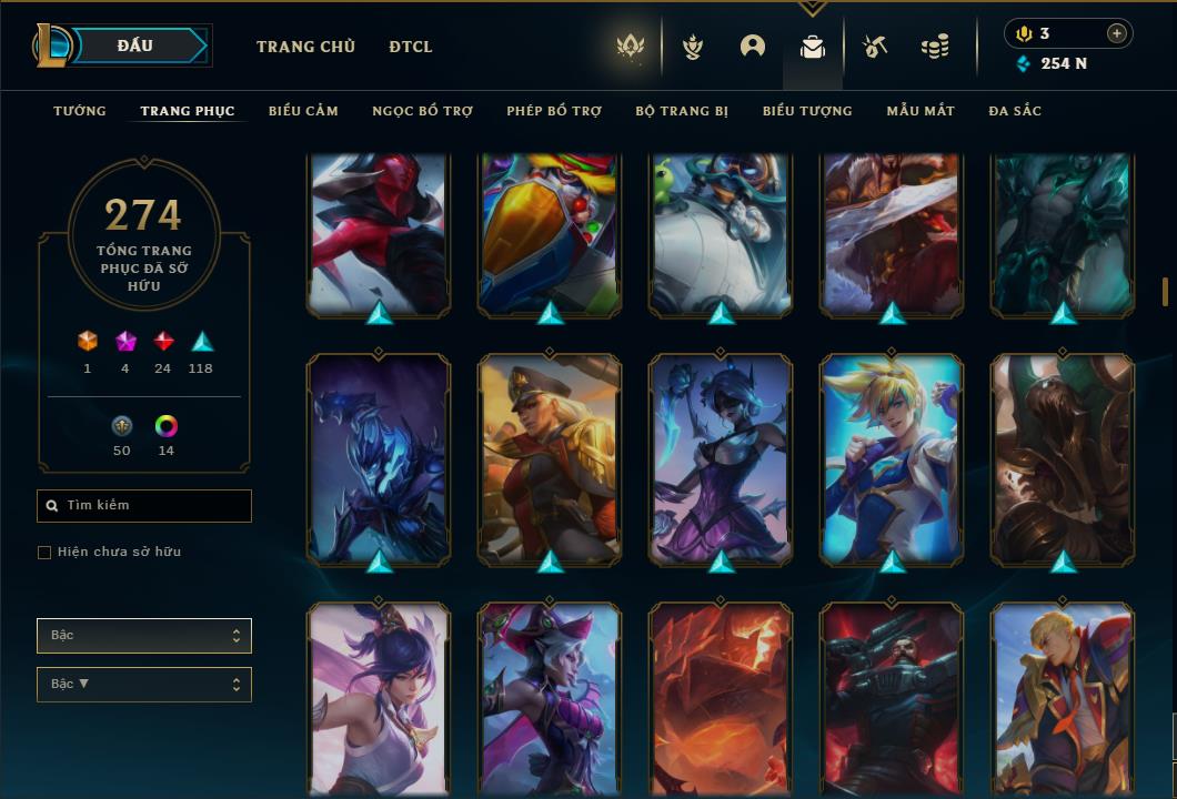 Acc Liên Minh Huyền Thoại/Đấu Trường Chân lý mã số 6424