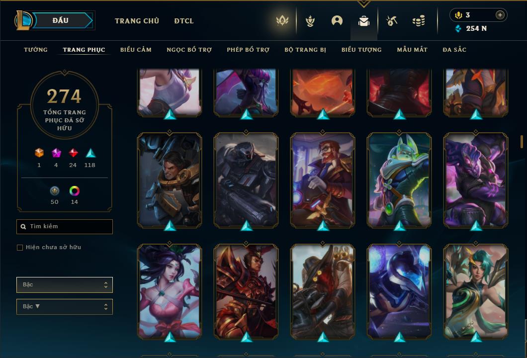 Acc Liên Minh Huyền Thoại/Đấu Trường Chân lý mã số 6424