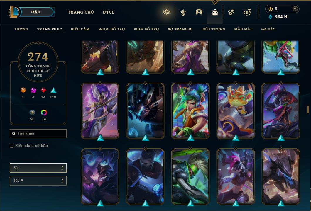 Acc Liên Minh Huyền Thoại/Đấu Trường Chân lý mã số 6424