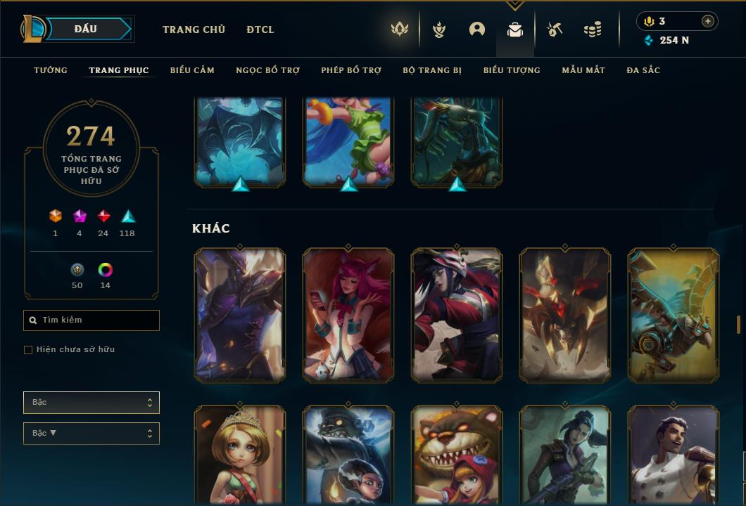 Acc Liên Minh Huyền Thoại/Đấu Trường Chân lý mã số 6424