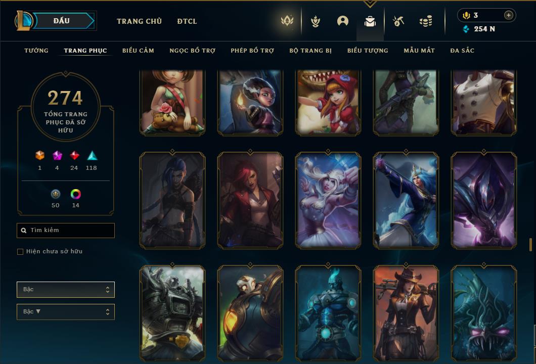 Acc Liên Minh Huyền Thoại/Đấu Trường Chân lý mã số 6424