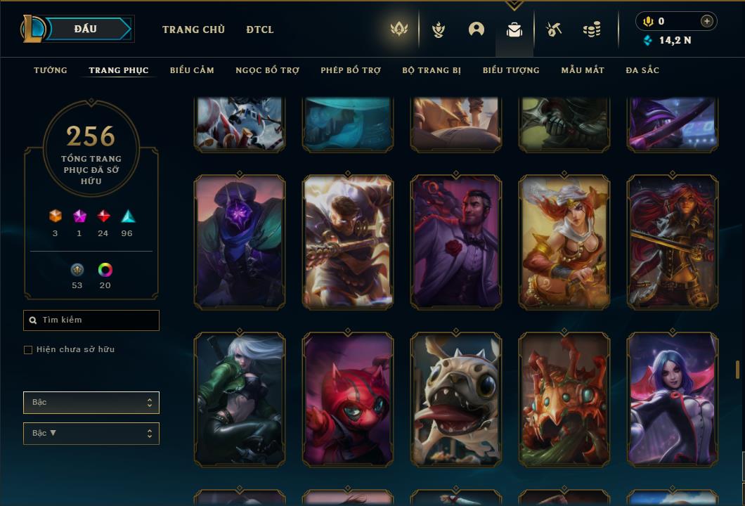 Acc Liên Minh Huyền Thoại/Đấu Trường Chân lý mã số 6431