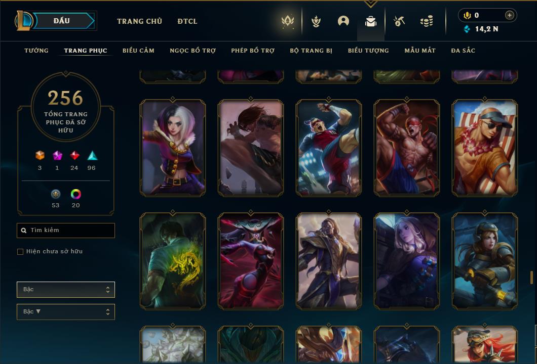 Acc Liên Minh Huyền Thoại/Đấu Trường Chân lý mã số 6431