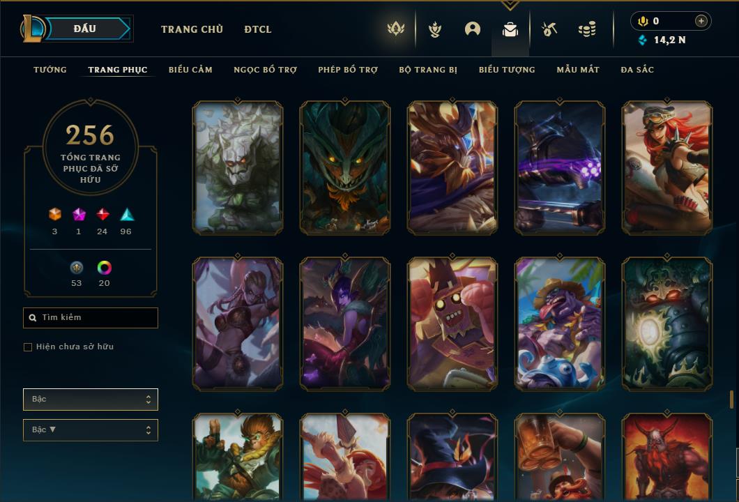 Acc Liên Minh Huyền Thoại/Đấu Trường Chân lý mã số 6431