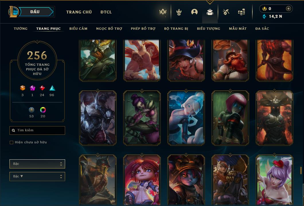 Acc Liên Minh Huyền Thoại/Đấu Trường Chân lý mã số 6431