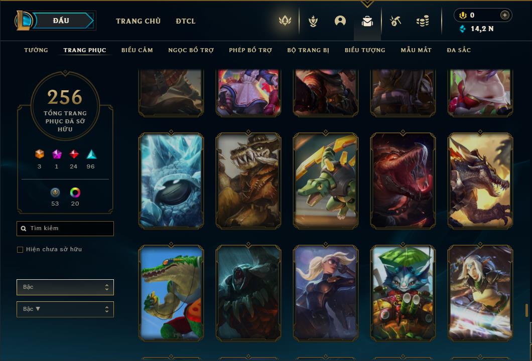 Acc Liên Minh Huyền Thoại/Đấu Trường Chân lý mã số 6431