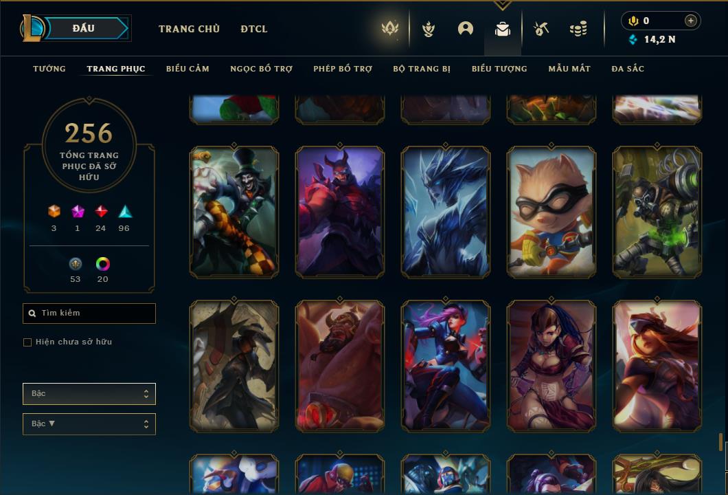 Acc Liên Minh Huyền Thoại/Đấu Trường Chân lý mã số 6431