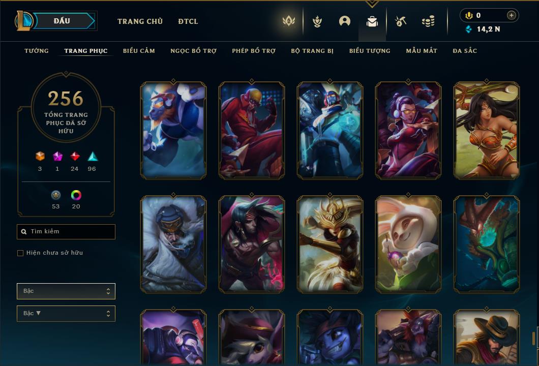 Acc Liên Minh Huyền Thoại/Đấu Trường Chân lý mã số 6431