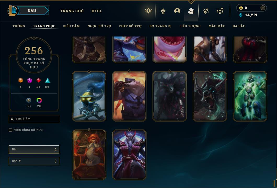 Acc Liên Minh Huyền Thoại/Đấu Trường Chân lý mã số 6431