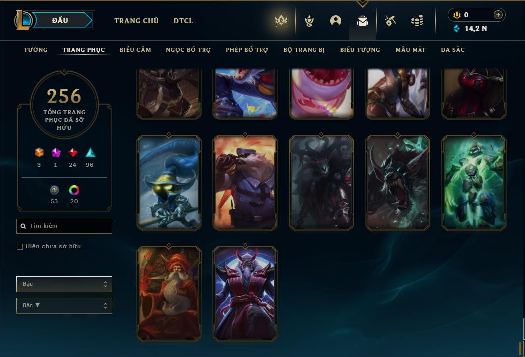 Acc Liên Minh Huyền Thoại/Đấu Trường Chân lý mã số 6431