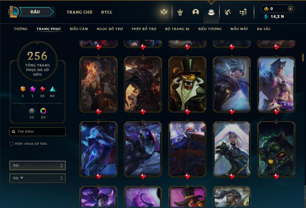 Acc Liên Minh Huyền Thoại/Đấu Trường Chân lý mã số 6431