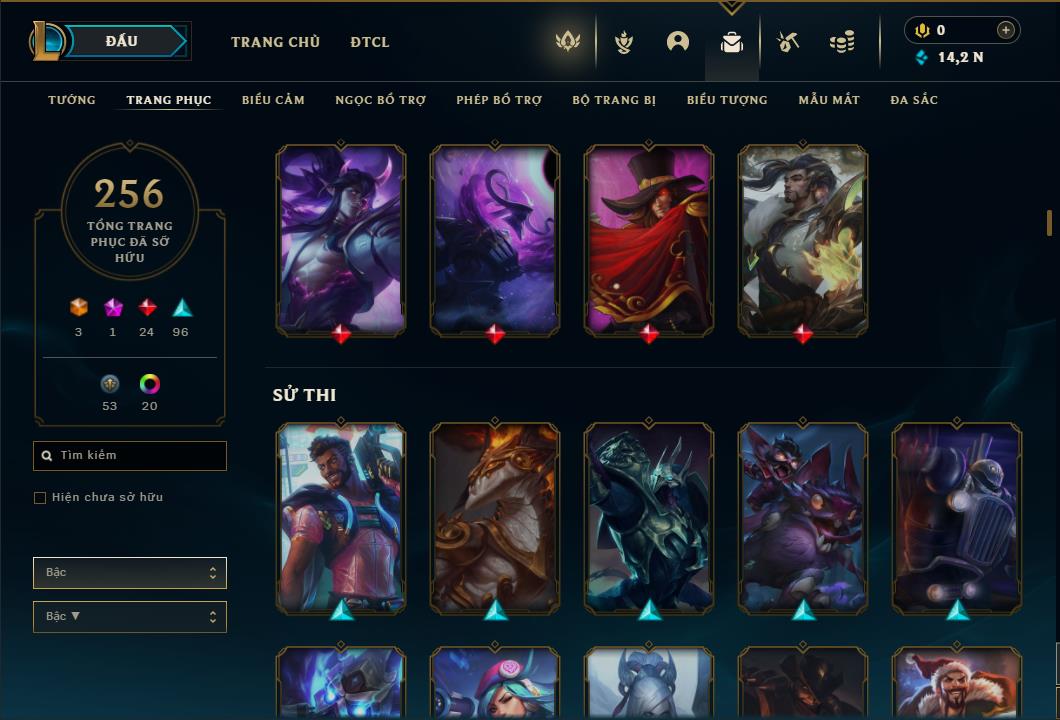 Acc Liên Minh Huyền Thoại/Đấu Trường Chân lý mã số 6431