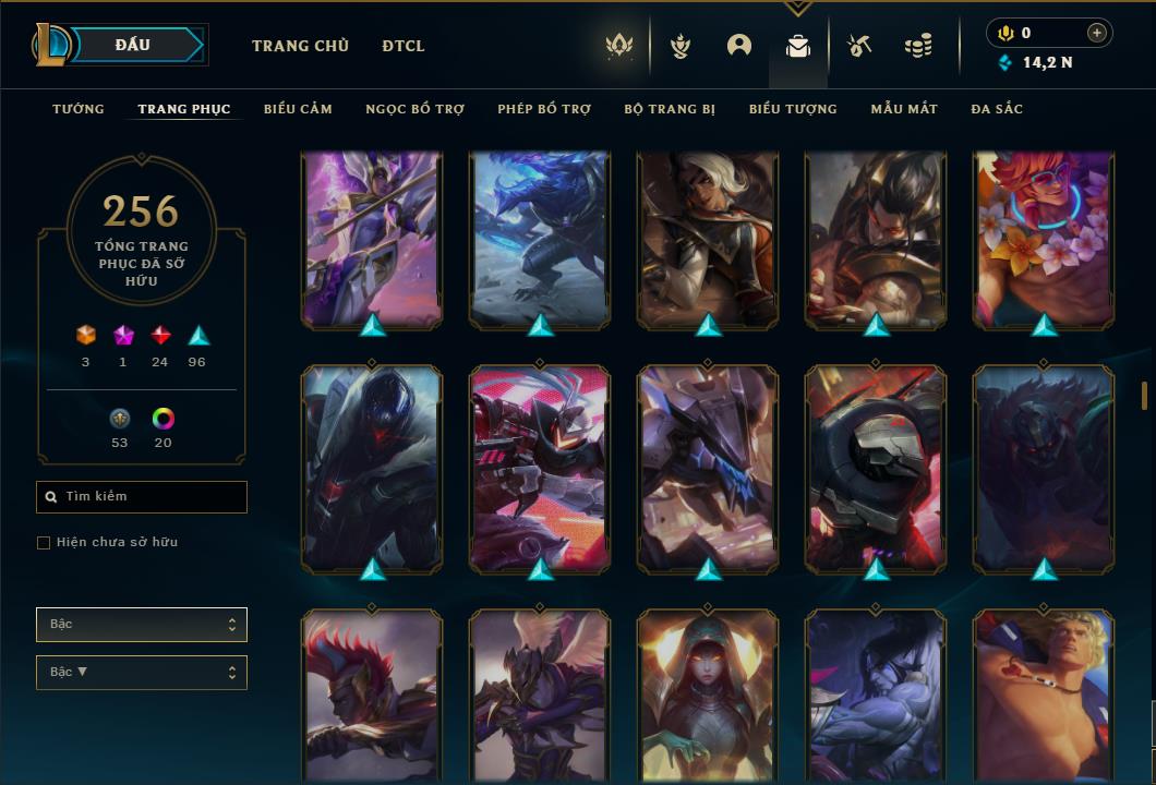 Acc Liên Minh Huyền Thoại/Đấu Trường Chân lý mã số 6431