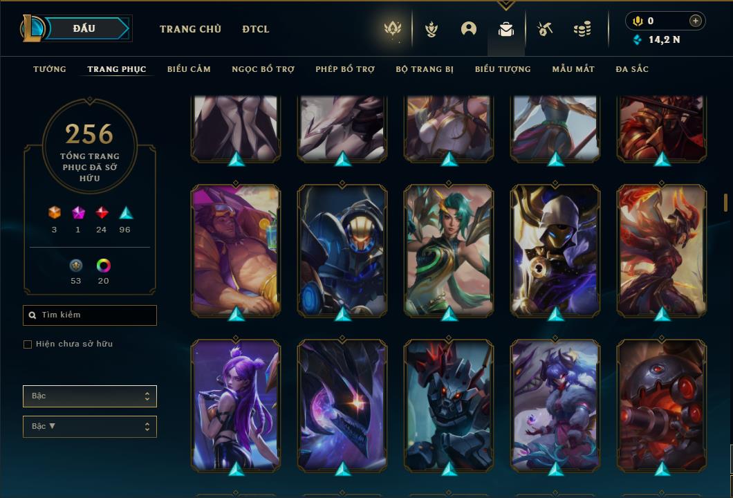 Acc Liên Minh Huyền Thoại/Đấu Trường Chân lý mã số 6431