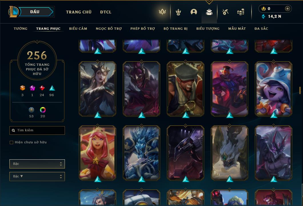 Acc Liên Minh Huyền Thoại/Đấu Trường Chân lý mã số 6431