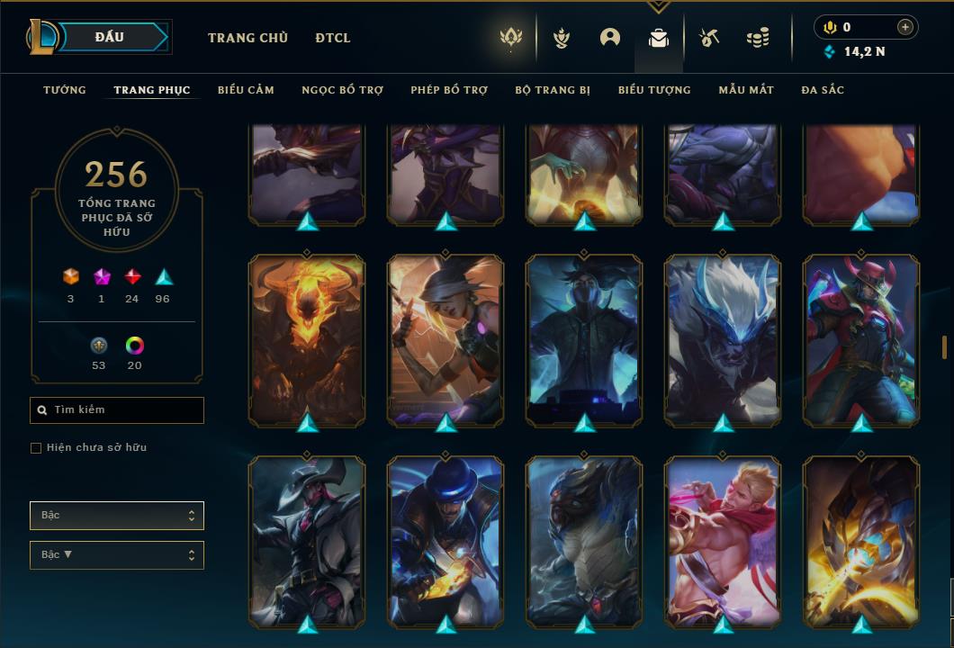 Acc Liên Minh Huyền Thoại/Đấu Trường Chân lý mã số 6431