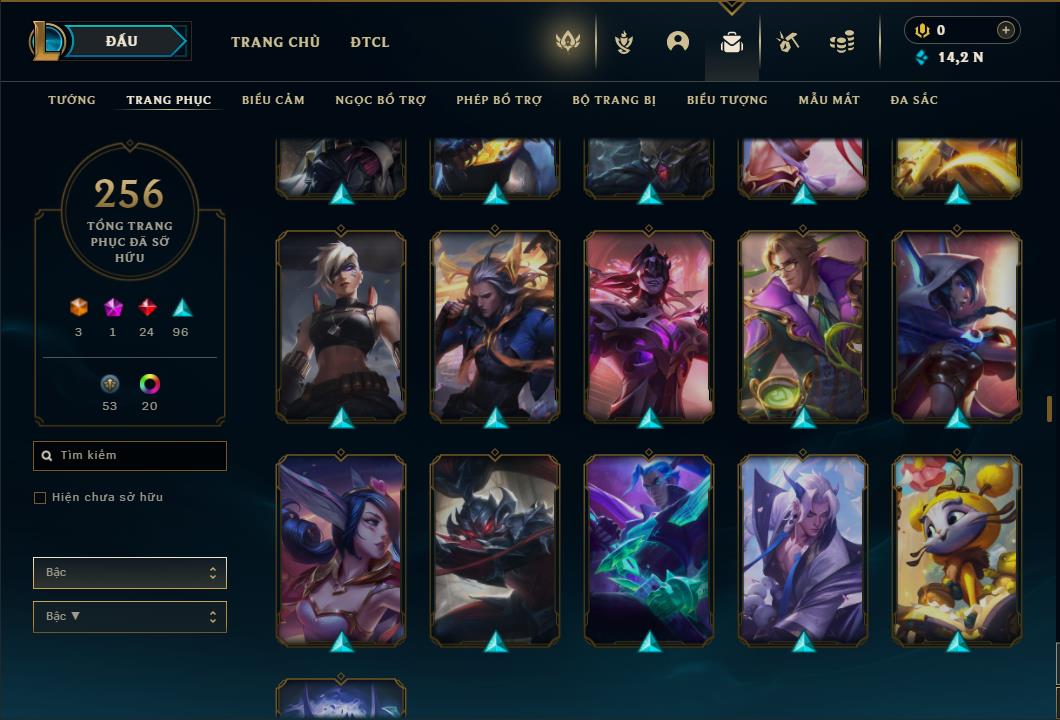 Acc Liên Minh Huyền Thoại/Đấu Trường Chân lý mã số 6431