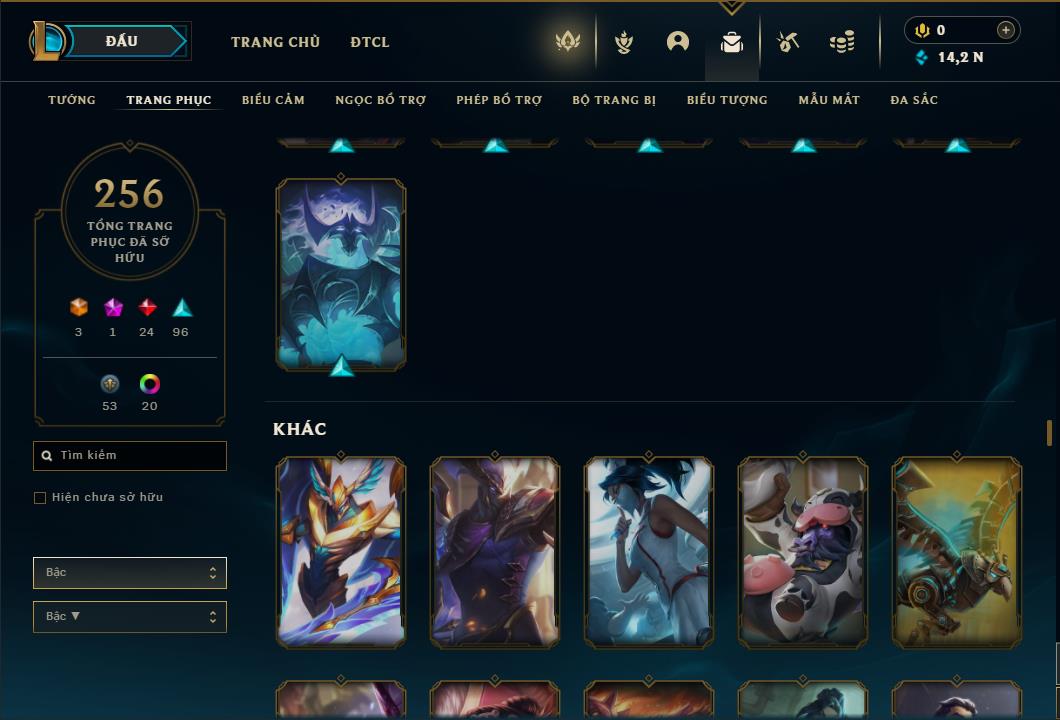 Acc Liên Minh Huyền Thoại/Đấu Trường Chân lý mã số 6431