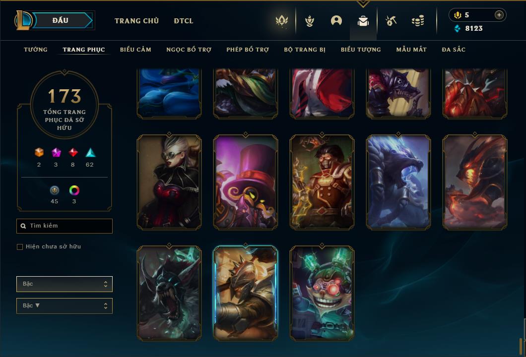 Acc Liên Minh Huyền Thoại/Đấu Trường Chân lý mã số 6458