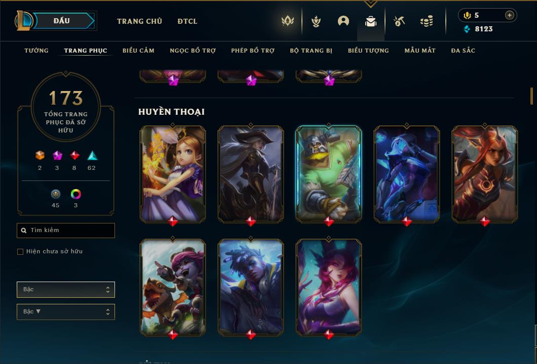 Acc Liên Minh Huyền Thoại/Đấu Trường Chân lý mã số 6458