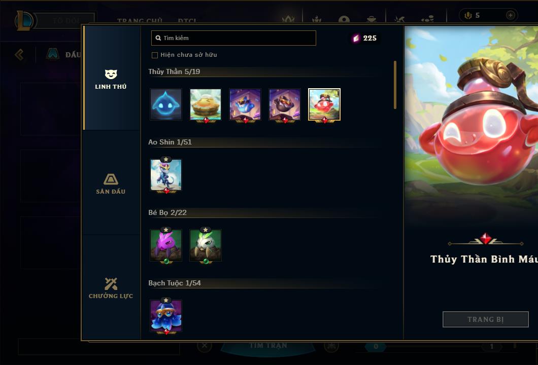 Acc Liên Minh Huyền Thoại/Đấu Trường Chân lý mã số 6458