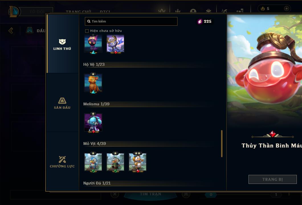 Acc Liên Minh Huyền Thoại/Đấu Trường Chân lý mã số 6458