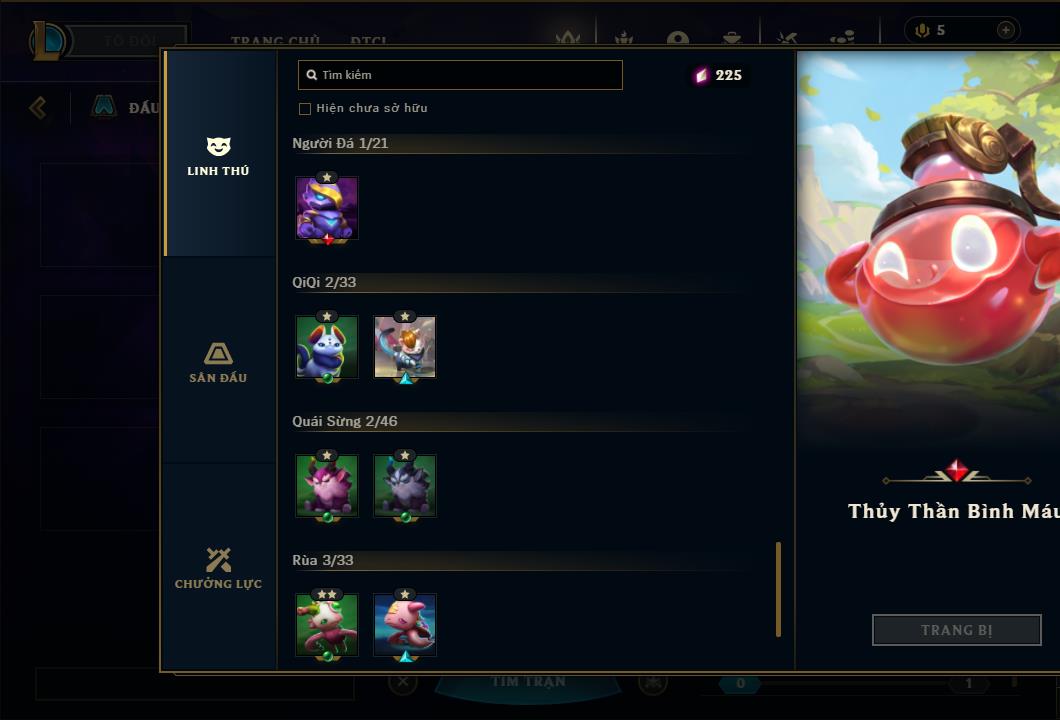 Acc Liên Minh Huyền Thoại/Đấu Trường Chân lý mã số 6458