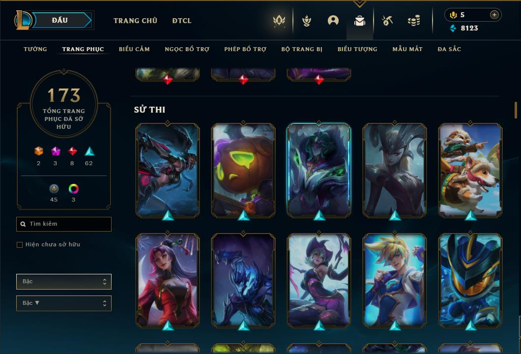 Acc Liên Minh Huyền Thoại/Đấu Trường Chân lý mã số 6458