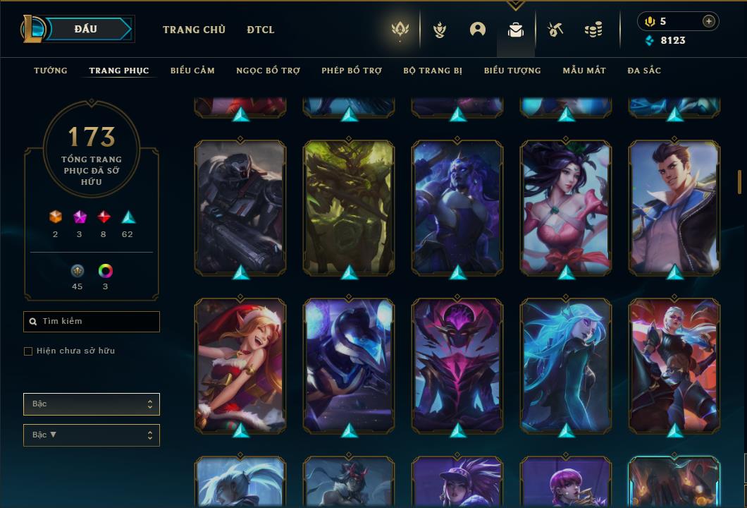 Acc Liên Minh Huyền Thoại/Đấu Trường Chân lý mã số 6458