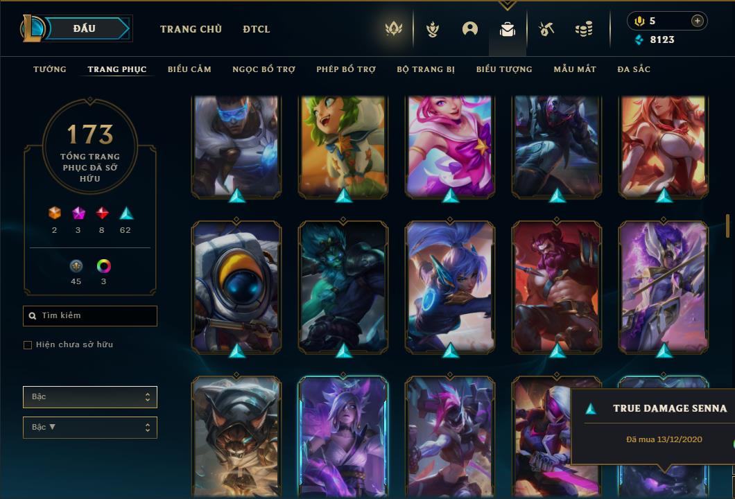 Acc Liên Minh Huyền Thoại/Đấu Trường Chân lý mã số 6458