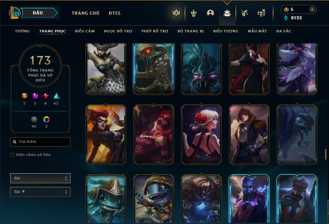 Acc Liên Minh Huyền Thoại/Đấu Trường Chân lý mã số 6458