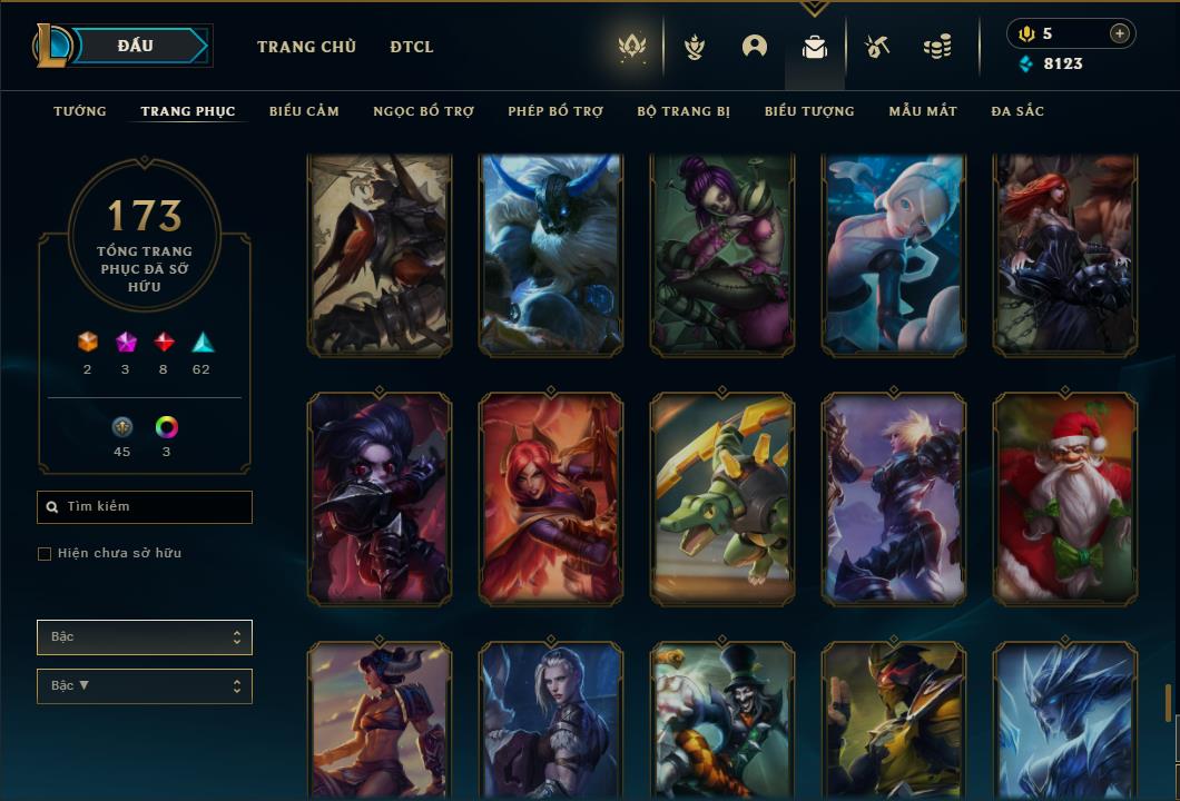 Acc Liên Minh Huyền Thoại/Đấu Trường Chân lý mã số 6458