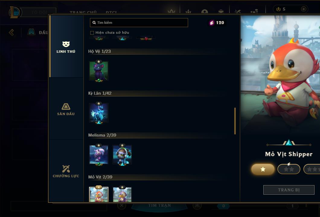 Acc Liên Minh Huyền Thoại/Đấu Trường Chân lý mã số 6459