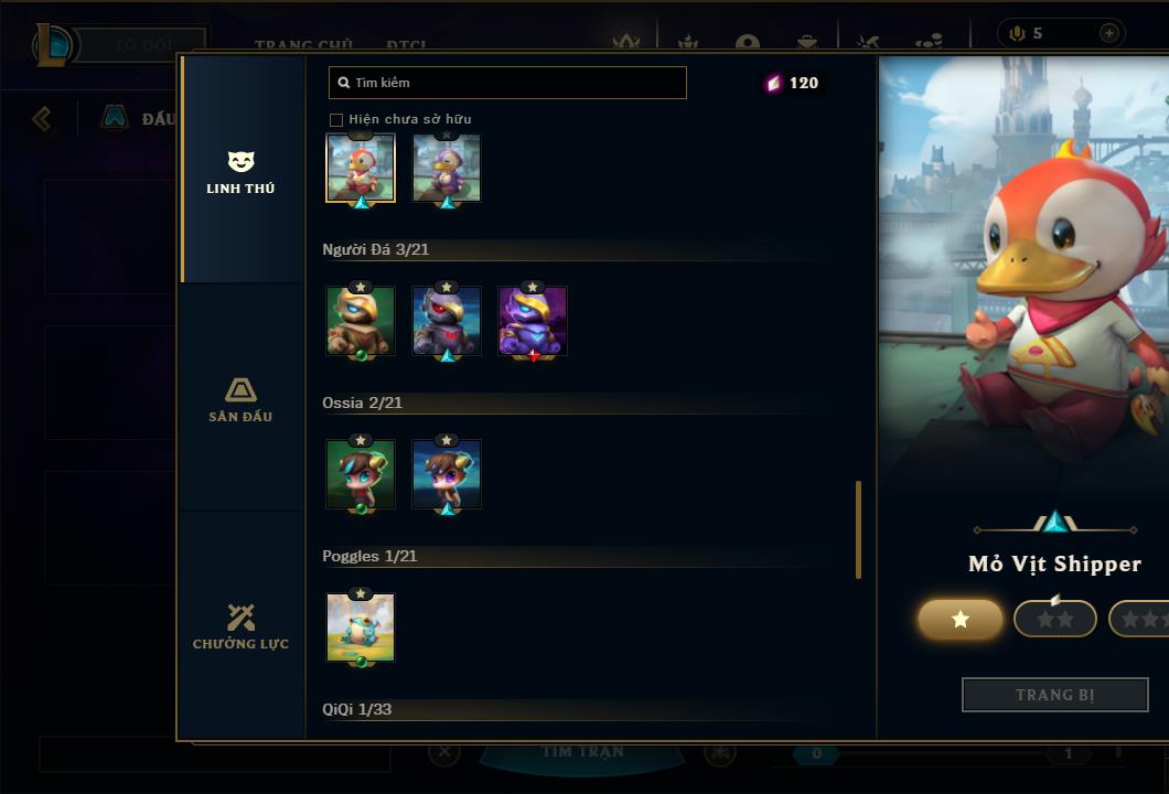 Acc Liên Minh Huyền Thoại/Đấu Trường Chân lý mã số 6459