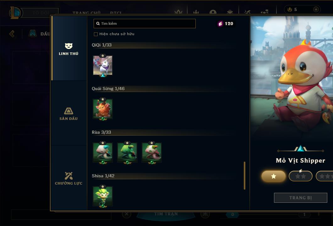 Acc Liên Minh Huyền Thoại/Đấu Trường Chân lý mã số 6459