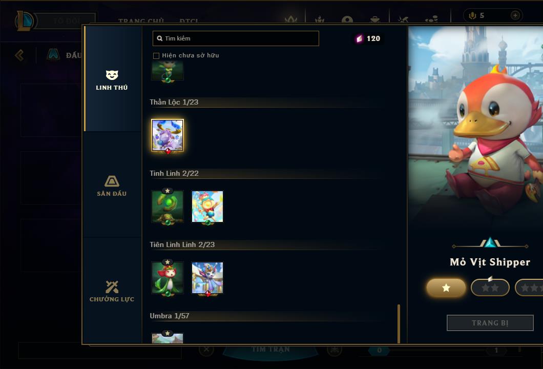 Acc Liên Minh Huyền Thoại/Đấu Trường Chân lý mã số 6459