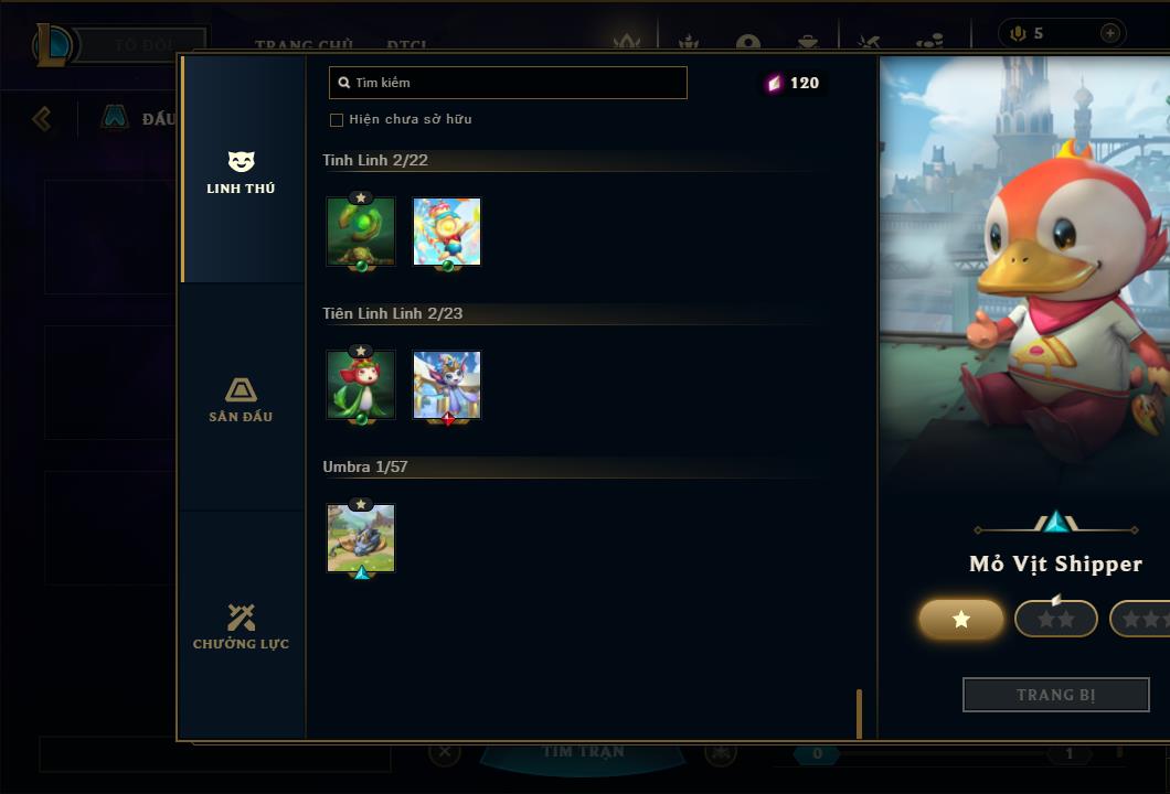 Acc Liên Minh Huyền Thoại/Đấu Trường Chân lý mã số 6459