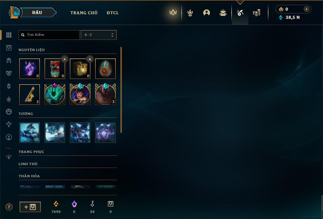 Acc Liên Minh Huyền Thoại/Đấu Trường Chân lý mã số 6469