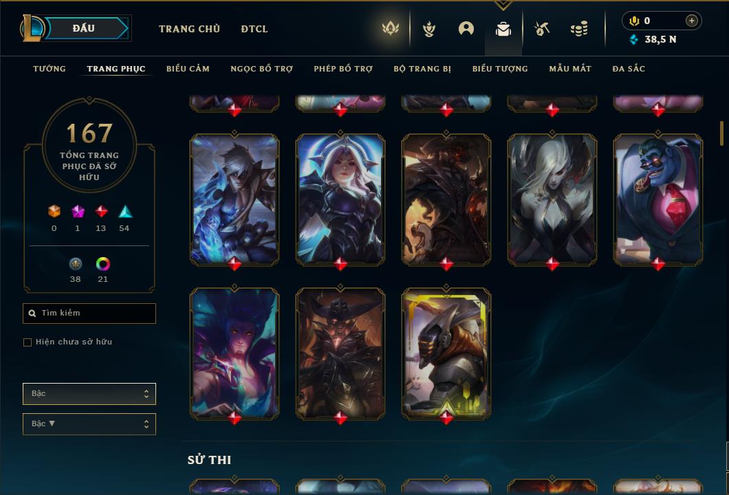 Acc Liên Minh Huyền Thoại/Đấu Trường Chân lý mã số 6469