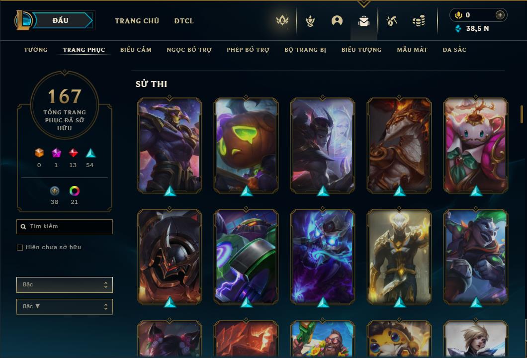 Acc Liên Minh Huyền Thoại/Đấu Trường Chân lý mã số 6469